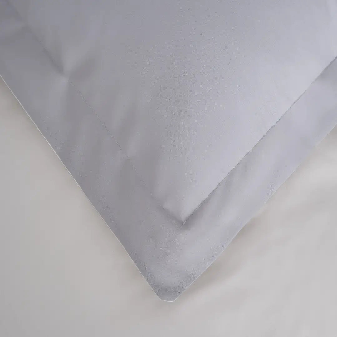Basic Ranforce Tek Kişilik %100 Ege Pamuğu Nevresim Seti - 57 Tel - 1 Yastıklı - Gri/Krem