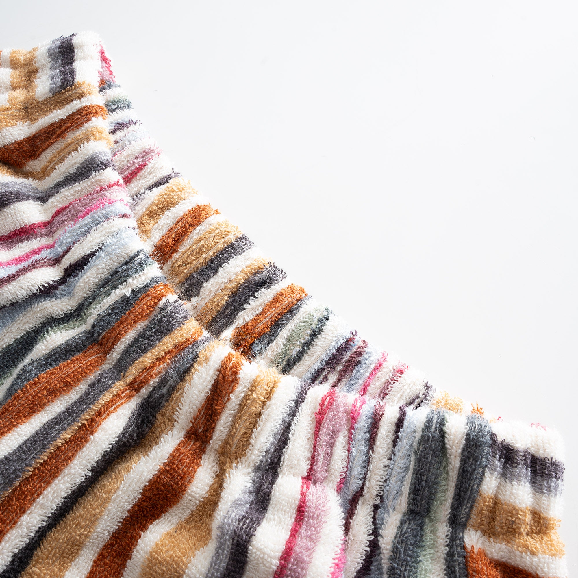Stripe Soft Kadın Havlu Şortlu Takım Renkli Standart