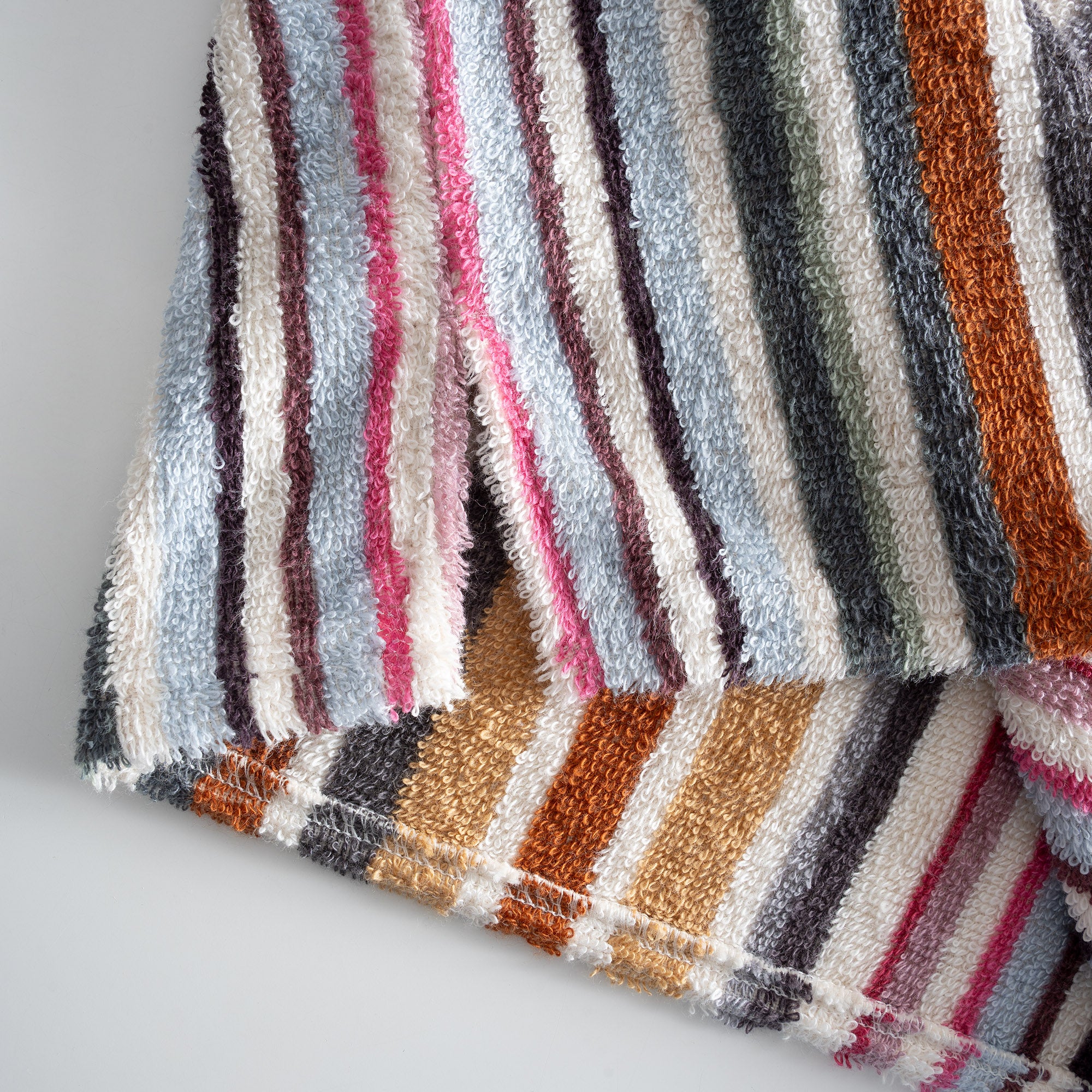Stripe Soft Kadın Havlu Şortlu Takım Renkli Standart
