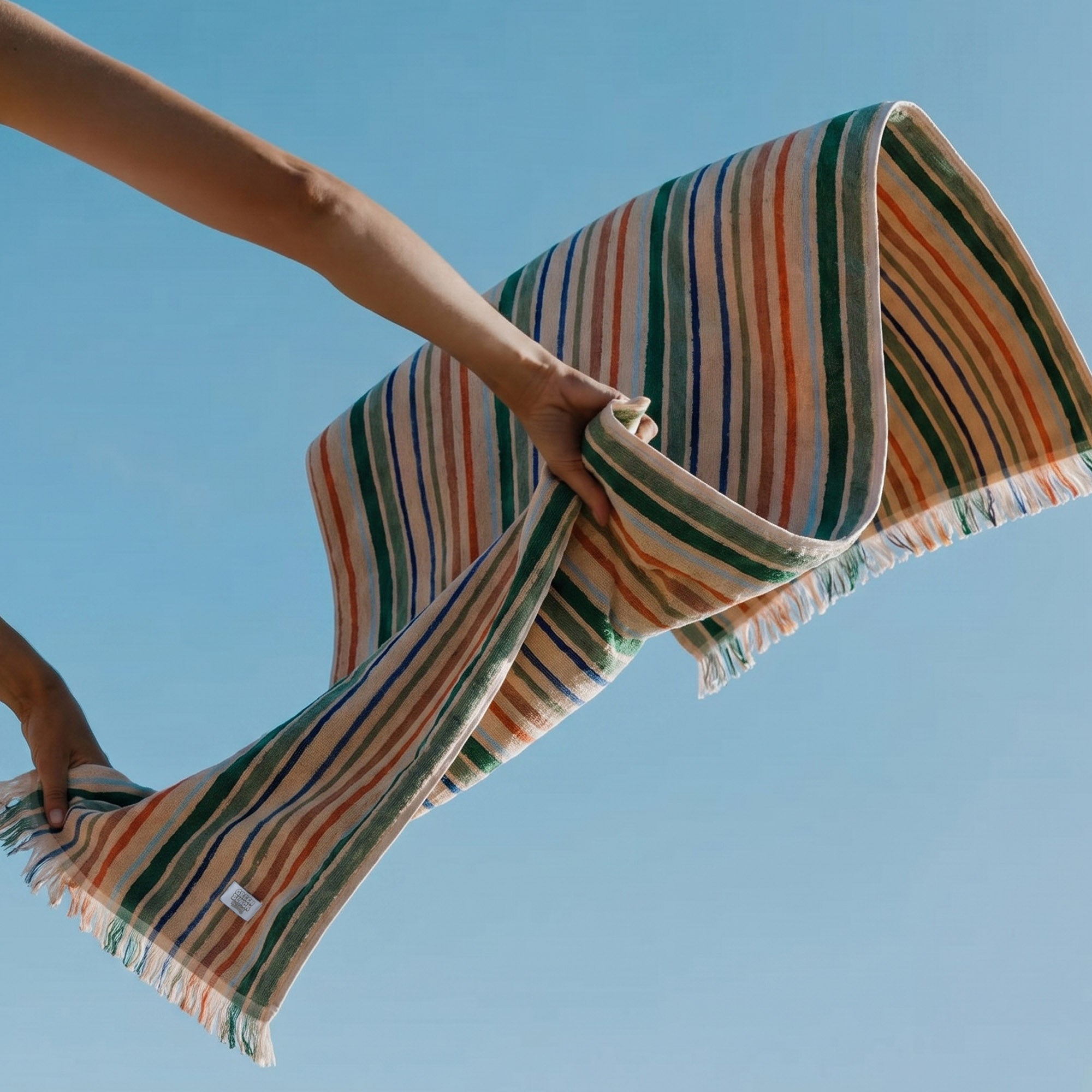 Stripe Earth Plaj Havlusu Renkli