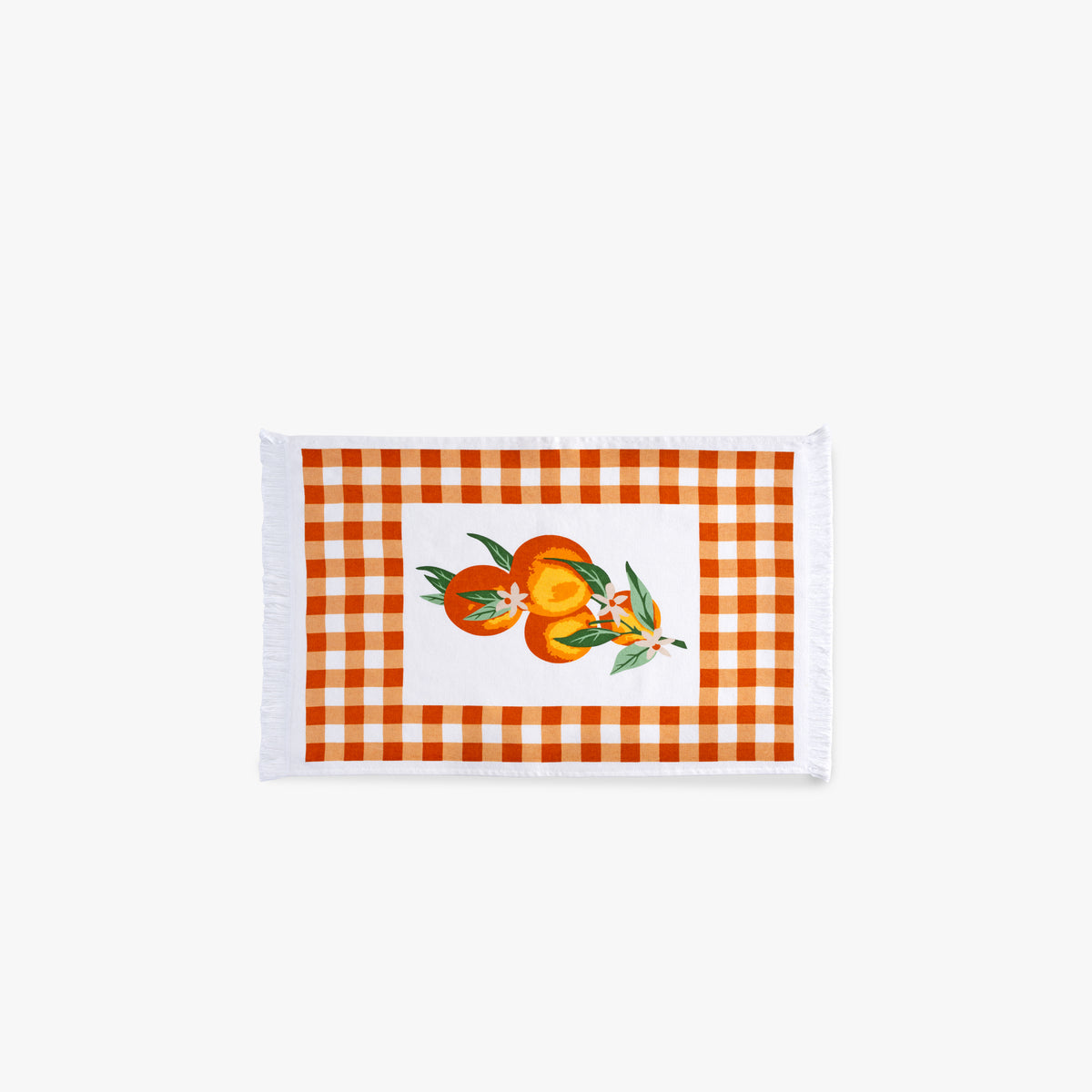 Orange 3'lü Mutfak Havlu Seti Baskılı