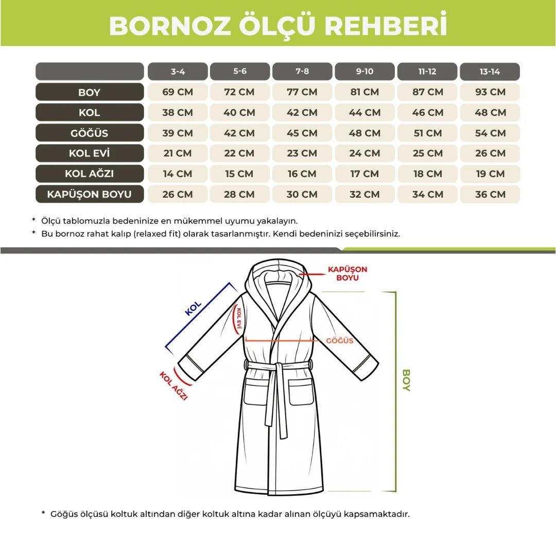 Power Comfort Serisi Çocuk Bornoz Mavi