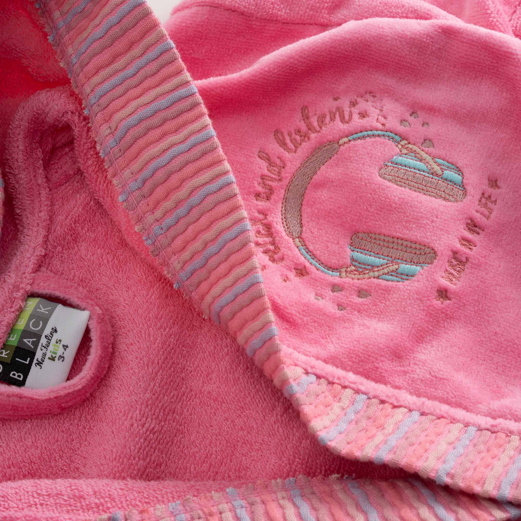 Relax Comfort Serisi Çocuk Bornoz Pembe