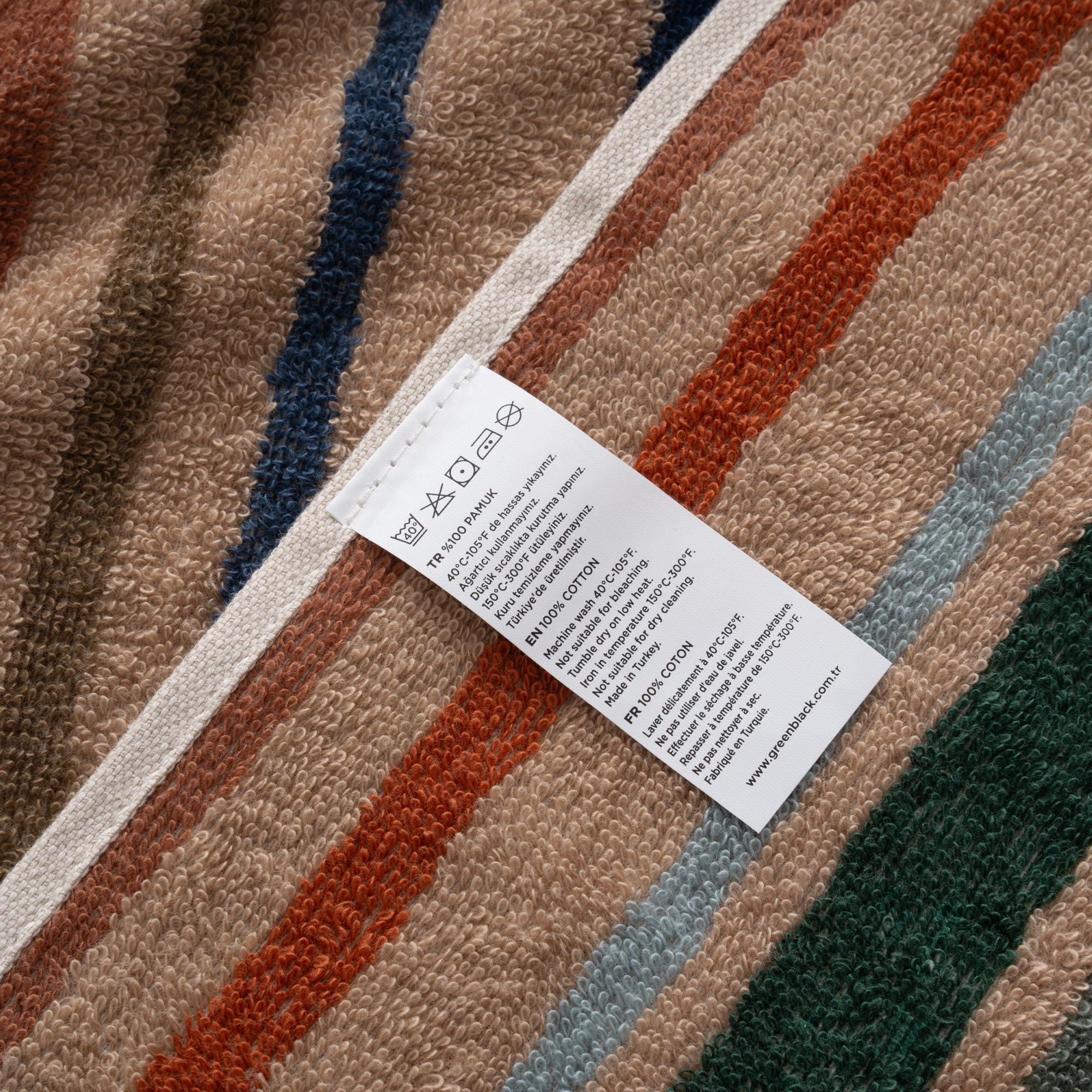 Stripe Earth Plaj Havlusu Renkli