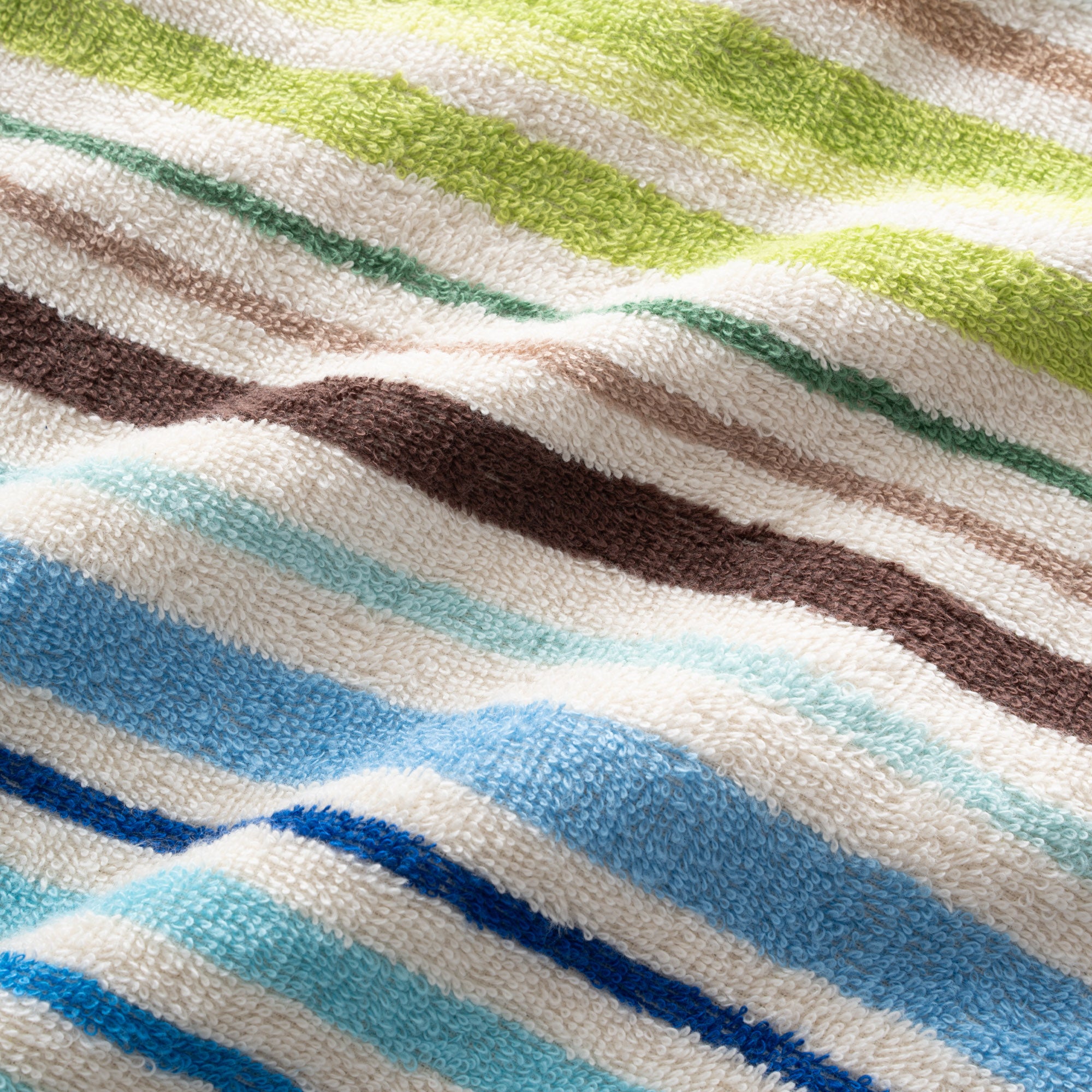 Stripe Green Plaj Havlusu Renkli