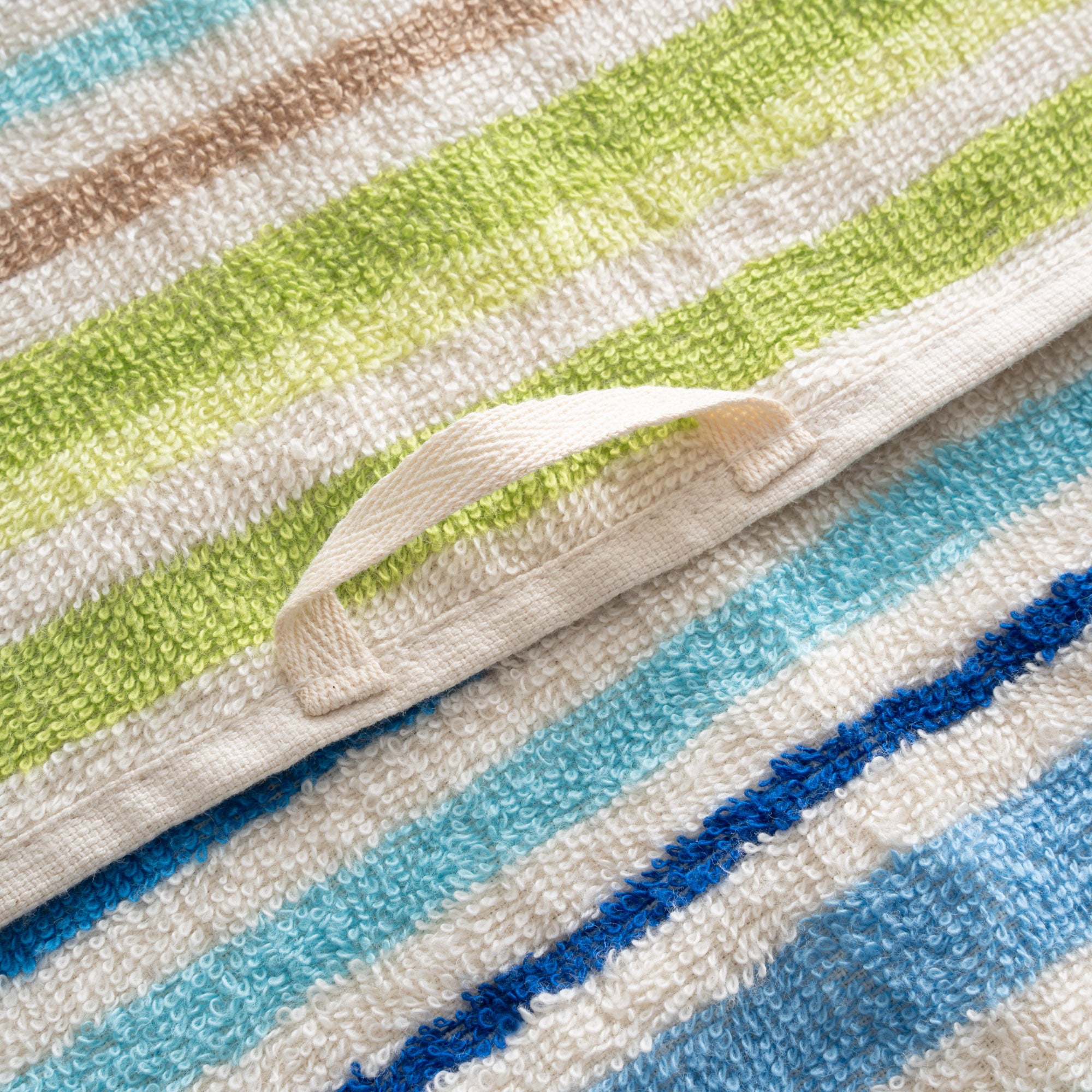 Stripe Green Plaj Havlusu Renkli