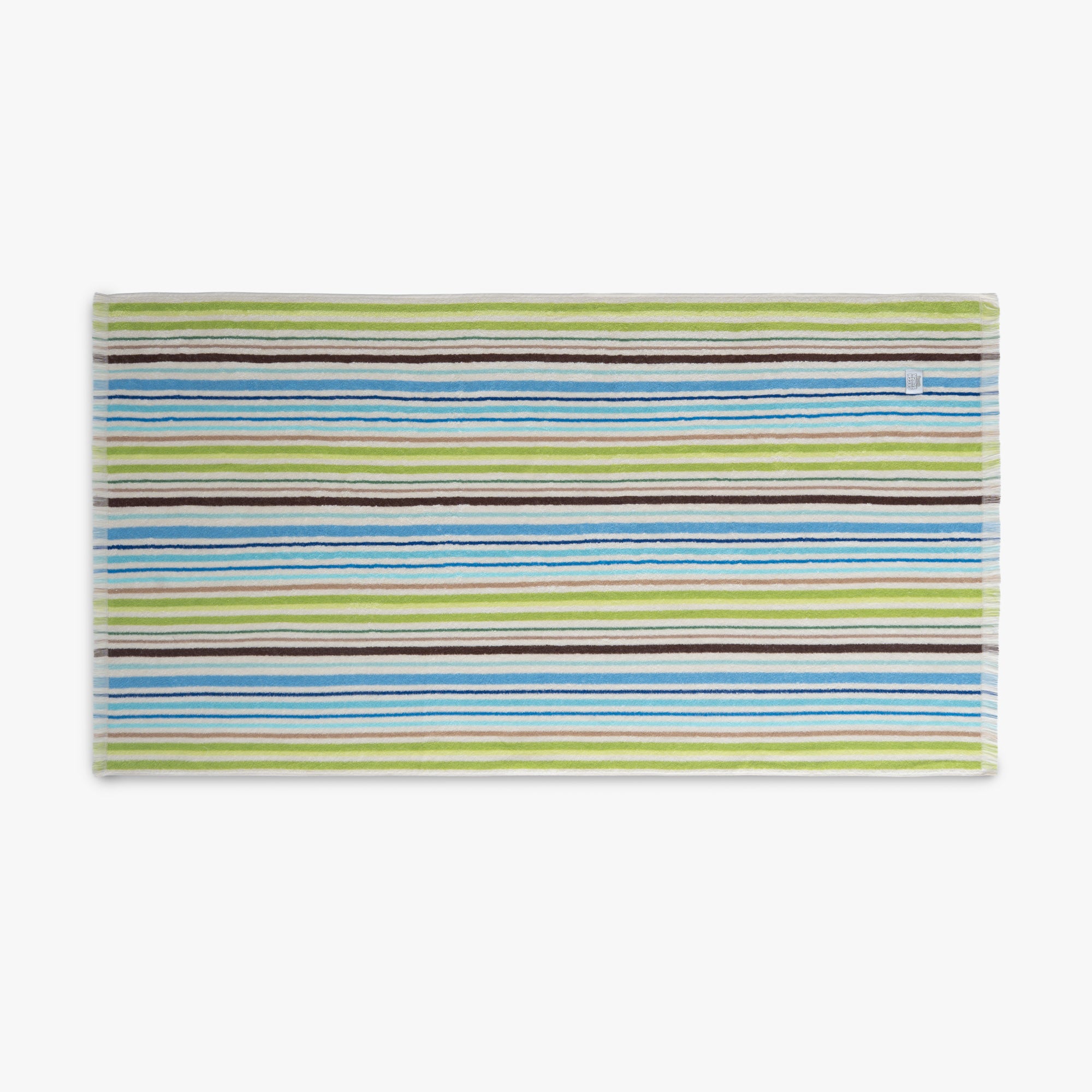 Stripe Green Plaj Havlusu Renkli