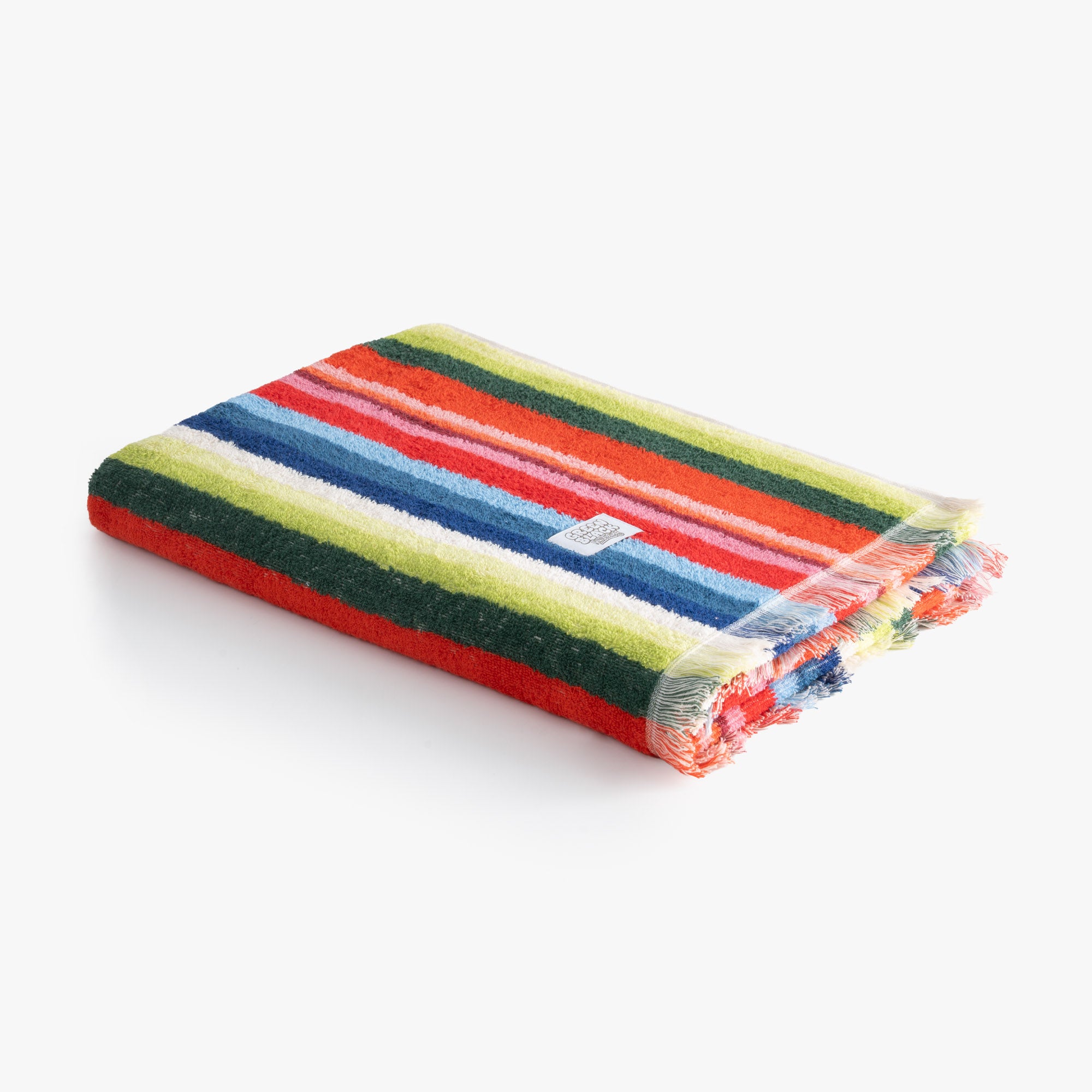 Stripe Red Plaj Havlusu Renkli