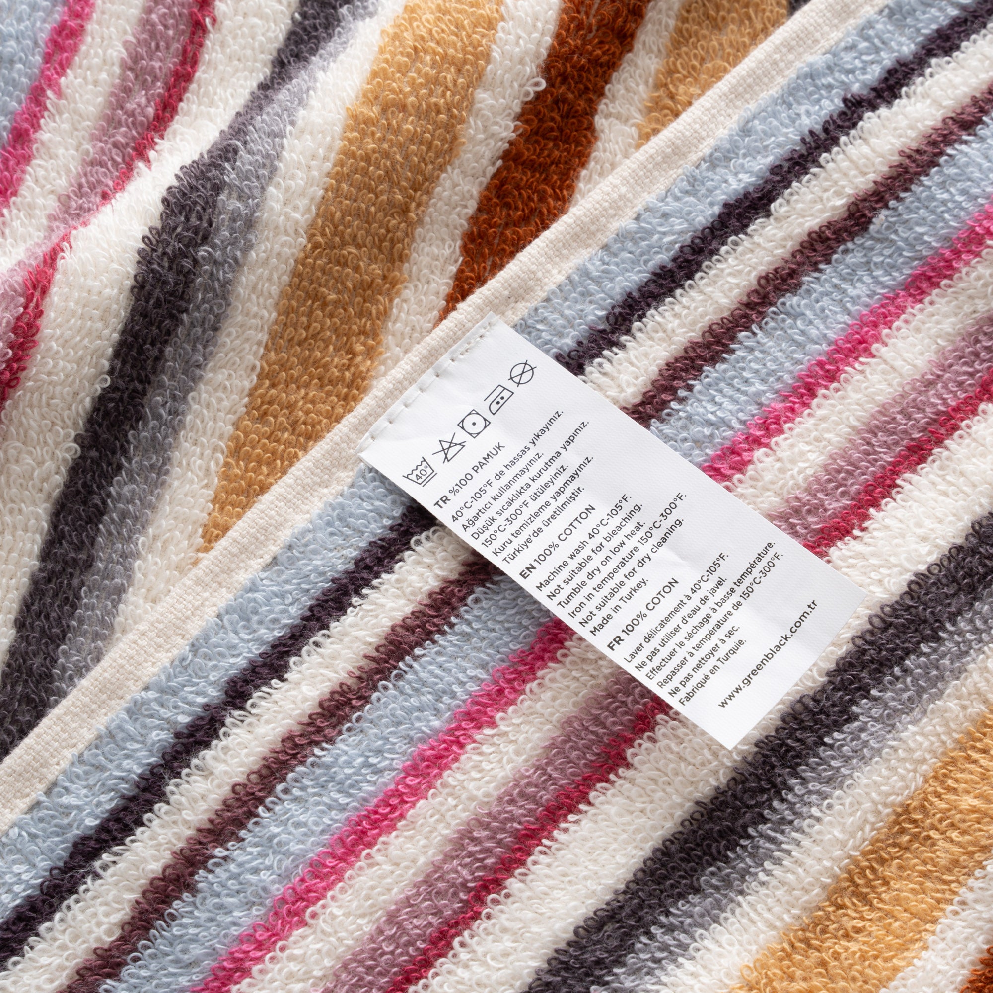 Stripe Soft Plaj Havlusu Renkli