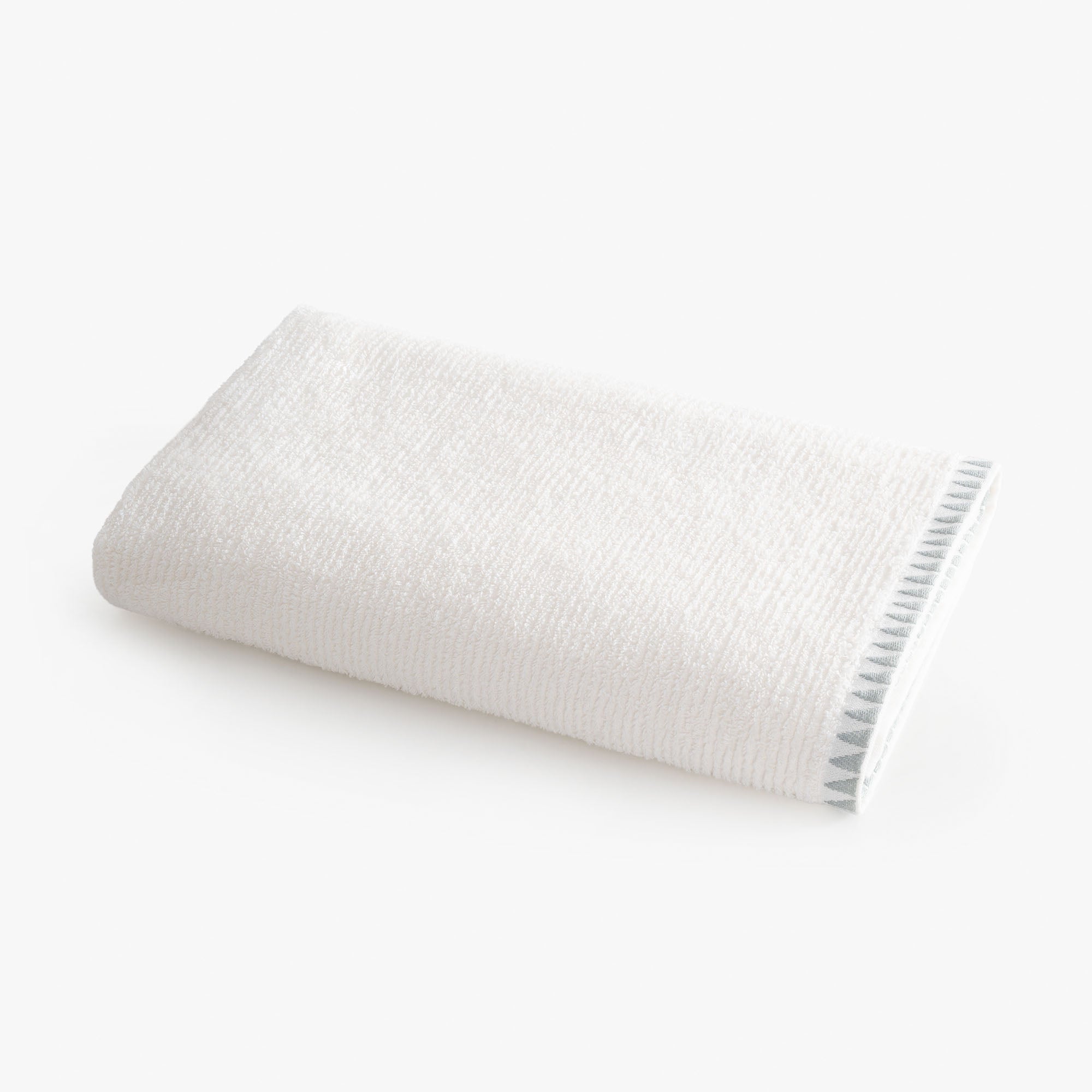 Tria Banyo Havlusu Jakarlı Krem-Mint