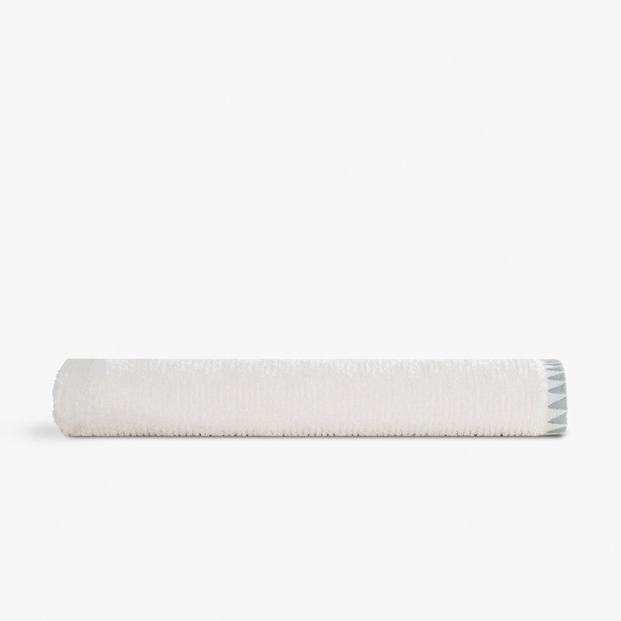 Tria Banyo Havlusu Jakarlı Krem-Mint